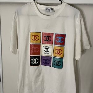 Vintage Chanel men’s shirt white size M offers open